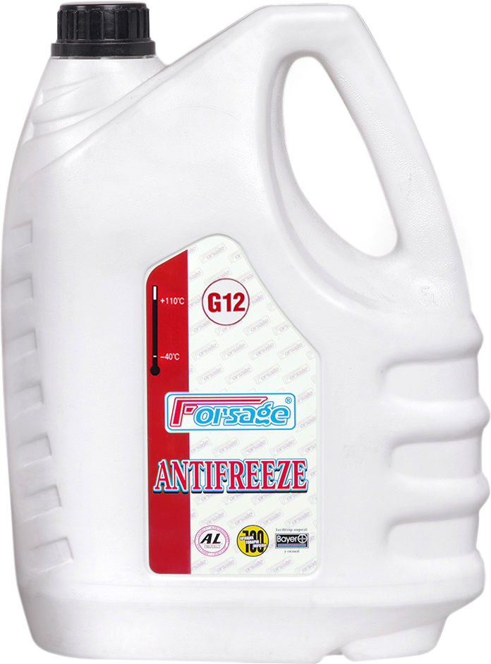 Охолоджувальна рідина FORSAGE G12, готова, червоний, -40°С, 5 л (OAFG12.5)